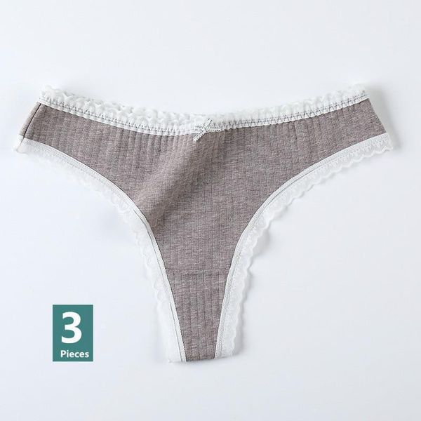 women's panties comfort cotton t-back women lace wrap edges underwear soft g-strings breathable briefs solid color lady lingerie p, Black;pink
women's panties comfort cotton t-back women lace wrap edges underwear soft g-strings breathable briefs solid color lady lingerie p, Black;pink