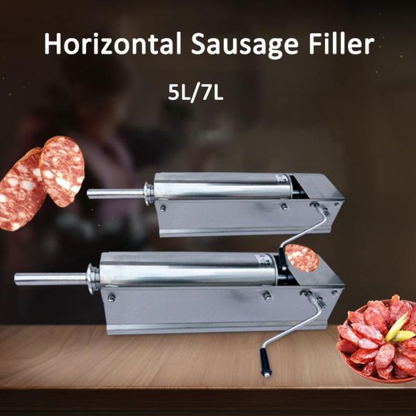 5l/7l horizontal manual sausage stuffer filling machine stainless steel sausage maker stuffing filler meat processor
5l/7l horizontal manual sausage stuffer filling machine stainless steel sausage maker stuffing filler meat processor