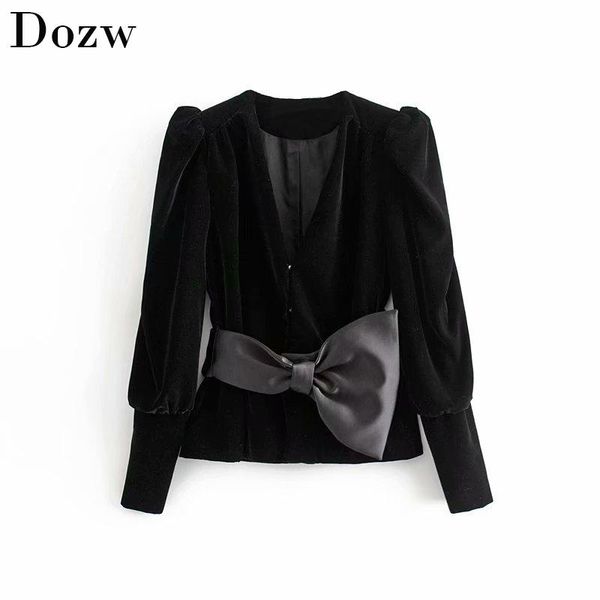 women's jackets women velvet jacket elegant lady deep v neck big bow sashes long puff sleeve coat winter chic female outwear office sui, Black;brown
women's jackets women velvet jacket elegant lady deep v neck big bow sashes long puff sleeve coat winter chic female outwear office sui, Black;brown