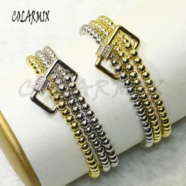 charm bracelets 4pcs rectangle 3 beaded bracelet fashion jewelry for women accessories gift 50662, Golden;silver
charm bracelets 4pcs rectangle 3 beaded bracelet fashion jewelry for women accessories gift 50662, Golden;silver