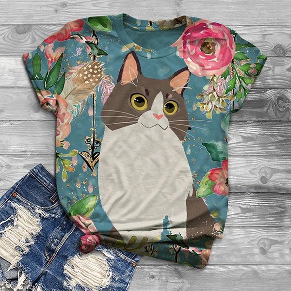 women's t-shirt woman tshirts harajuku for women summer fashion round neck short sleeve cute animal mujer camisetas, White
women's t-shirt woman tshirts harajuku for women summer fashion round neck short sleeve cute animal mujer camisetas, White