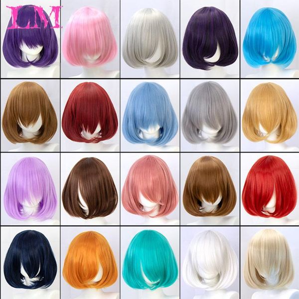 synthetic wigs lm wig pink red black blue purple blonde white female short bob halloween christmas party cosplay for women
synthetic wigs lm wig pink red black blue purple blonde white female short bob halloween christmas party cosplay for women