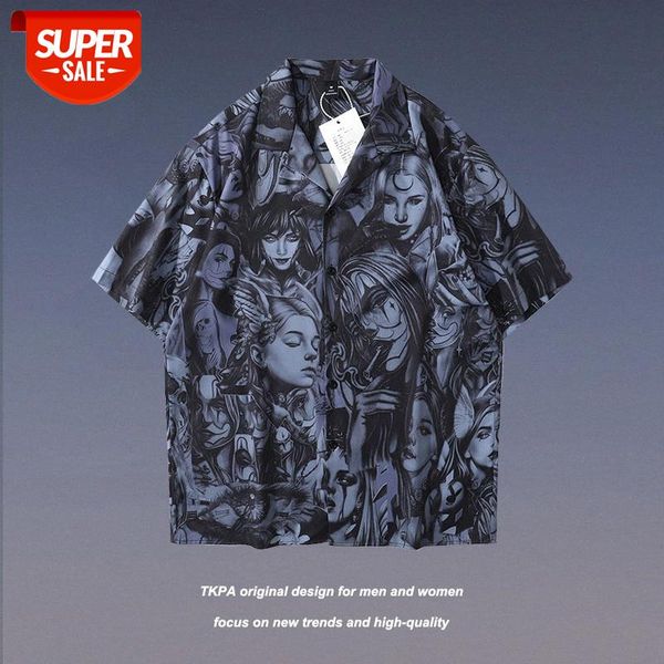tkpa hip-hop dark wind portrait printing short-sleeved shirt men and women street loose oversie #gm7z, White;black
tkpa hip-hop dark wind portrait printing short-sleeved shirt men and women street loose oversie #gm7z, White;black