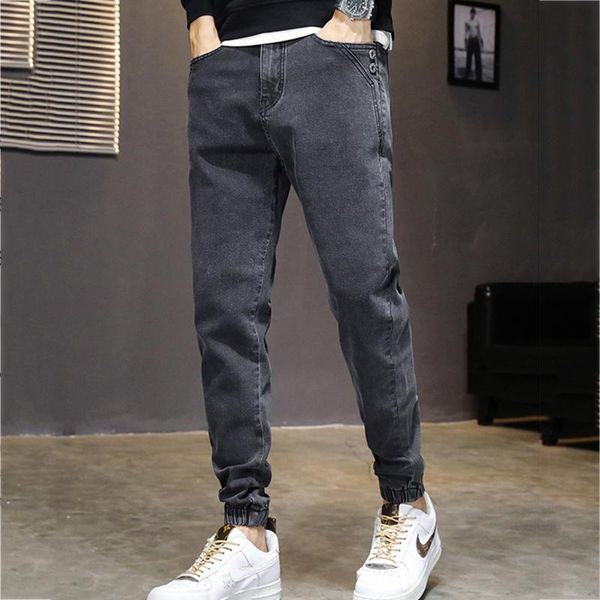 men's jeans tide brand denim stretch korean slim pants spring and autumn, Blue
men's jeans tide brand denim stretch korean slim pants spring and autumn, Blue