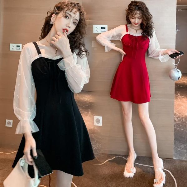 casual dresses women one piece korea dress spring 2021 office lady french style full sleeve solid square collar high waist zipper, Black;gray
casual dresses women one piece korea dress spring 2021 office lady french style full sleeve solid square collar high waist zipper, Black;gray