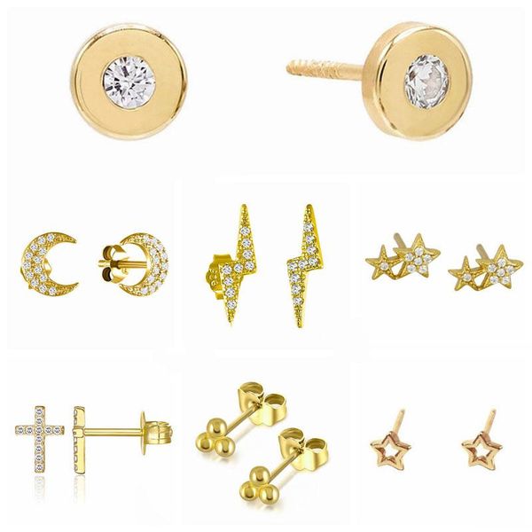 stud canner classic fashion 925 sterling silver earrings zircon round for women pendientes mujer shiny cz small earring, Golden;silver
stud canner classic fashion 925 sterling silver earrings zircon round for women pendientes mujer shiny cz small earring, Golden;silver