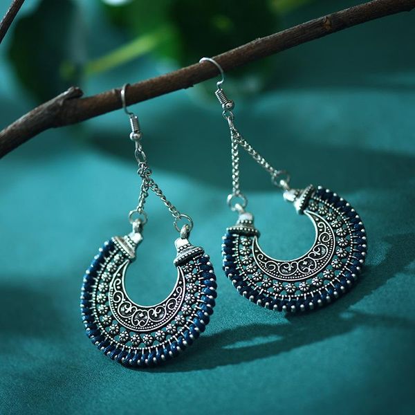 dangle & chandelier 2021 fashion boho moon shape long drop on earrings for women jewelry vintage power bohemian rope wrap, Silver
dangle & chandelier 2021 fashion boho moon shape long drop on earrings for women jewelry vintage power bohemian rope wrap, Silver