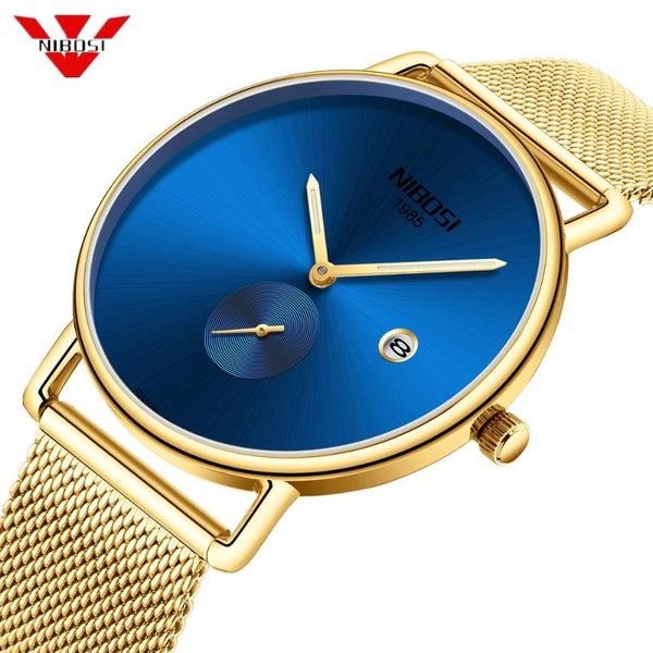wristwatches nibosi simple blue gold men watch mesh military 30m waterproof wristwatch quartz thin sport male relogios masculino, Slivery;brown
wristwatches nibosi simple blue gold men watch mesh military 30m waterproof wristwatch quartz thin sport male relogios masculino, Slivery;brown