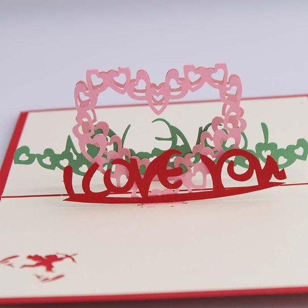 greeting cards product's creative 3d romantic words i love you valentine's day handmade diy card
greeting cards product's creative 3d romantic words i love you valentine's day handmade diy card