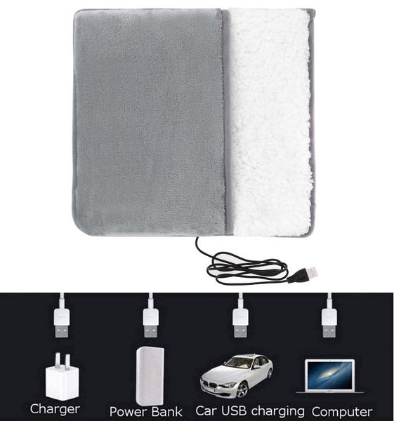 carpets warm slippers usb electric heating pad hand/foot feet scarf winter warmer washable household foot warmer.