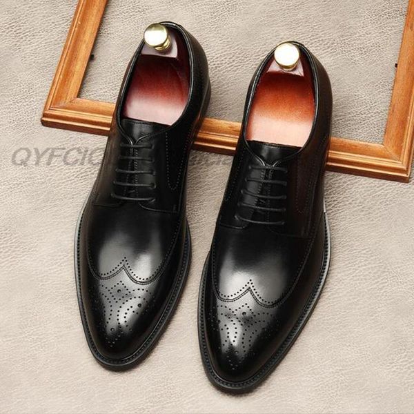 dress shoes handmade designer men fashion brogue wedding genuine leather lace up business formal black brown oxford b1xj
dress shoes handmade designer men fashion brogue wedding genuine leather lace up business formal black brown oxford b1xj