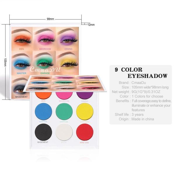 eyebrow tools & stencils eye shadow powder eyes makeup cmaadu 9 colors matte shimmer eyeshadow palette waterproof glitter diamond pigment hi
eyebrow tools & stencils eye shadow powder eyes makeup cmaadu 9 colors matte shimmer eyeshadow palette waterproof glitter diamond pigment hi