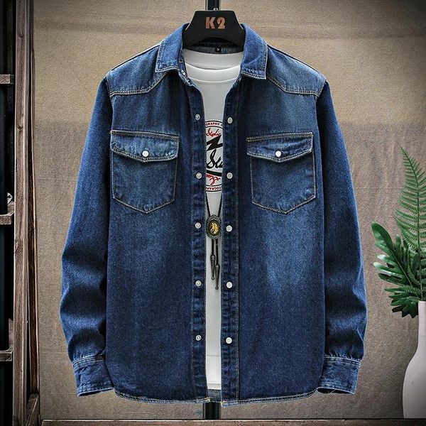 men's casual shirts spring/autumn solid man denim shirt fashion simple long-sleeved men's thin coat male 2 colors -3xl cy604, White;black
men's casual shirts spring/autumn solid man denim shirt fashion simple long-sleeved men's thin coat male 2 colors -3xl cy604, White;black