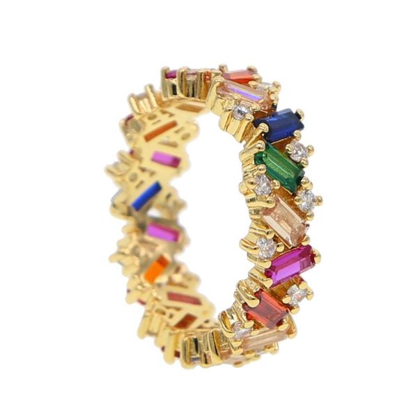 cluster rings full rainbow colorful cz eternity band engagement ring for women us size 6 7 8, Golden;silver
cluster rings full rainbow colorful cz eternity band engagement ring for women us size 6 7 8, Golden;silver
