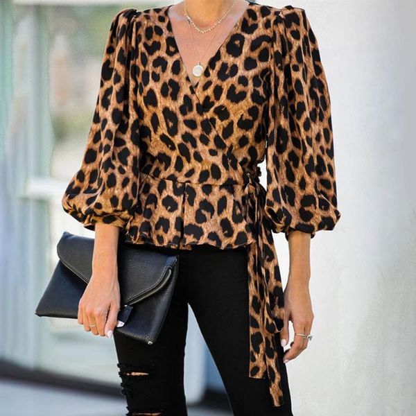 women's blouses & shirts european american leopard print chiffon shirt women autumn 2021 cross-lace lantern sleeve clothing, White
women's blouses & shirts european american leopard print chiffon shirt women autumn 2021 cross-lace lantern sleeve clothing, White