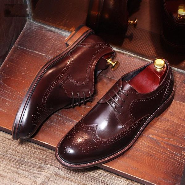 dress shoes british style italy man brogue cow leather carved goodyear shoe hombre sapatos flats handmade men formal business, Black
dress shoes british style italy man brogue cow leather carved goodyear shoe hombre sapatos flats handmade men formal business, Black
