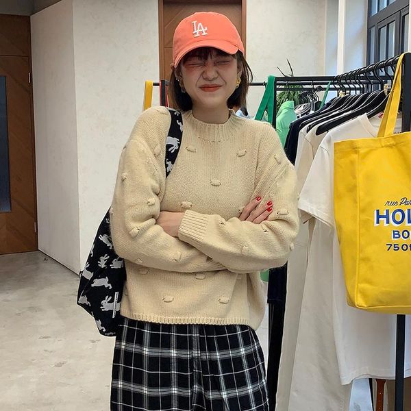 women's sweaters female korean harajuku casual loose lazy ins sweater japanese kawaii ulzzang vintage clothing for women, White;black
women's sweaters female korean harajuku casual loose lazy ins sweater japanese kawaii ulzzang vintage clothing for women, White;black