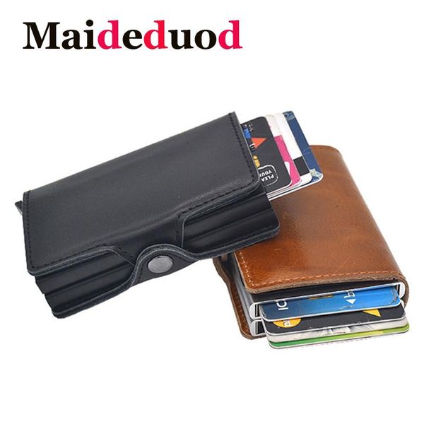 card holders genuine leather automatic holder men aluminum business multi-function wallet, Brown;gray
card holders genuine leather automatic holder men aluminum business multi-function wallet, Brown;gray