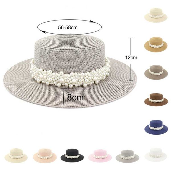 straw hat pearl big brim women summer outdoor travel beach vacation seaside sun sunhat bucket 2021 wide hats, Blue;gray
straw hat pearl big brim women summer outdoor travel beach vacation seaside sun sunhat bucket 2021 wide hats, Blue;gray