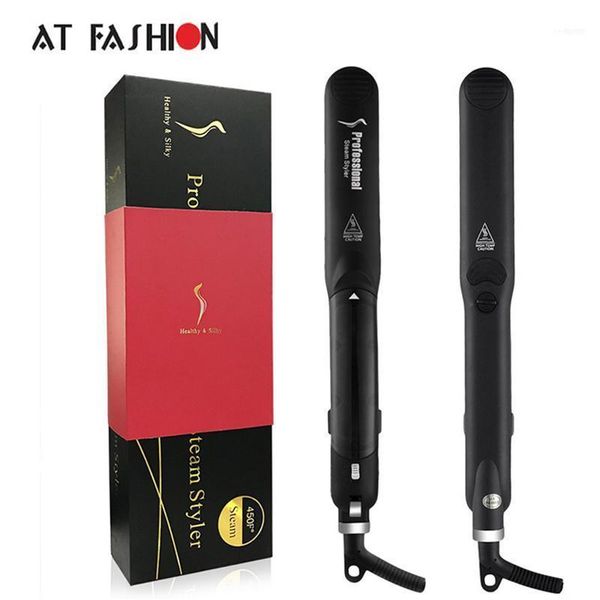 professional 450f ceramic vapor steam hair straightener with argan oil infusion flat iron fast heating iron11, Black
professional 450f ceramic vapor steam hair straightener with argan oil infusion flat iron fast heating iron11, Black