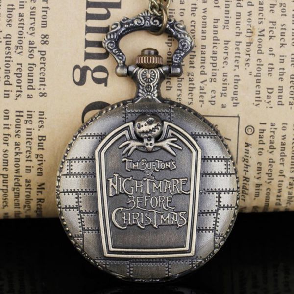 pocket watches movie christmas nightmare skull tombstone carved flip type quartz watch necklace fob chain taschenuhr, Slivery;golden
pocket watches movie christmas nightmare skull tombstone carved flip type quartz watch necklace fob chain taschenuhr, Slivery;golden