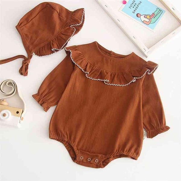baby clothes girls lotus leaf collar romper spring autumn long sleeve girl rompers and hat jumpsuit 210521, Blue
baby clothes girls lotus leaf collar romper spring autumn long sleeve girl rompers and hat jumpsuit 210521, Blue
