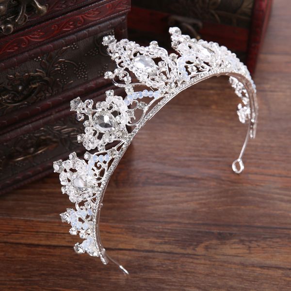 trendy wedding crown hair accessories baroque rhinestone crystal crown bridal headdress princess crown bridal handmadedio chan contact, White;golden
trendy wedding crown hair accessories baroque rhinestone crystal crown bridal headdress princess crown bridal handmadedio chan contact, White;golden