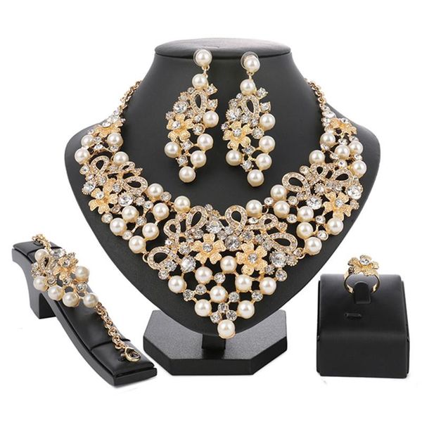 earrings & necklace right noble gold color jewelry sets big design nigerian wedding woman accessories set fashion african beads, Silver
earrings & necklace right noble gold color jewelry sets big design nigerian wedding woman accessories set fashion african beads, Silver