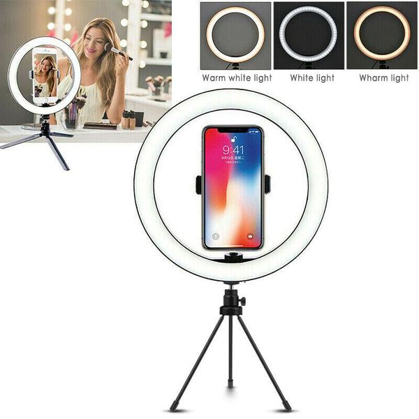 10'' led ring light w/tripod stand kit pography lighting phone ringlight tripod holder po selfie fit for 3.5-6.5 flash heads
10'' led ring light w/tripod stand kit pography lighting phone ringlight tripod holder po selfie fit for 3.5-6.5 flash heads