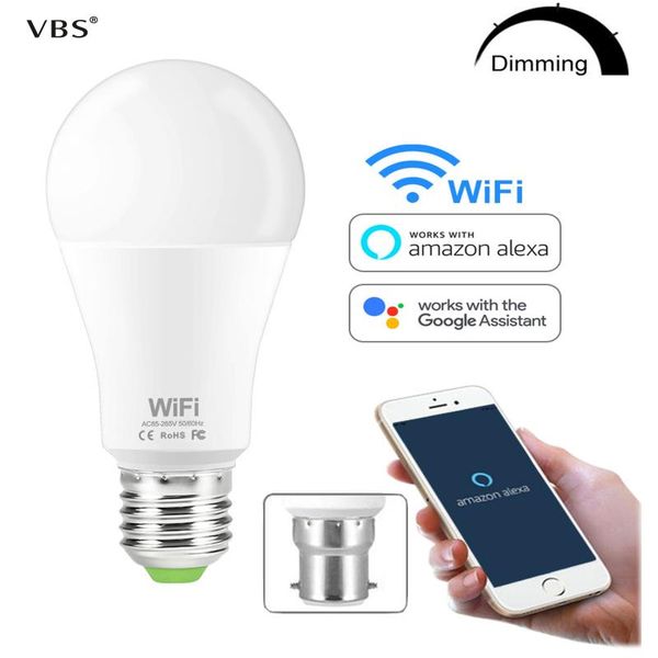 bulbs smart bulb wifi dimmable brightness light led 15 w e27 b22 amazon alexa google home ios/android remote control lamp
bulbs smart bulb wifi dimmable brightness light led 15 w e27 b22 amazon alexa google home ios/android remote control lamp