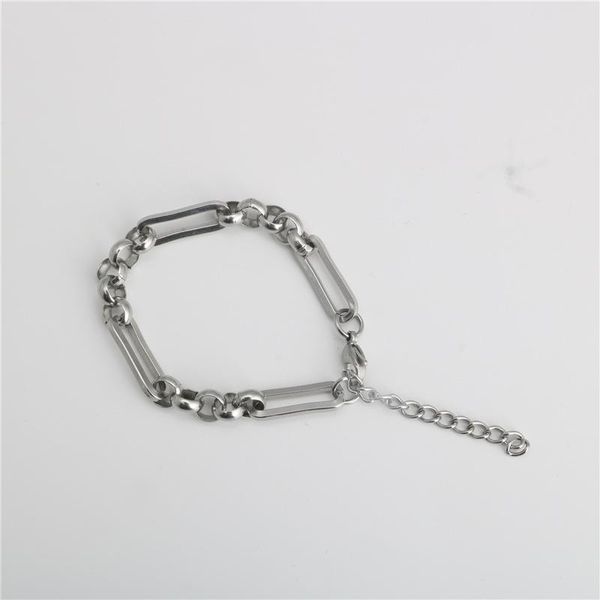 fashion flat long mouth o word splicing bracelet chain titanium steel stainless all-match men and women jewelry link,, Black
fashion flat long mouth o word splicing bracelet chain titanium steel stainless all-match men and women jewelry link,, Black