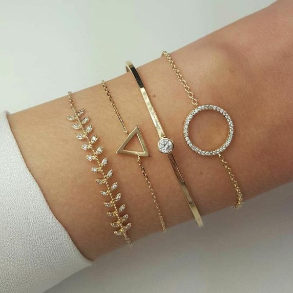 link, chain doreen box fashion circle leaf geometric triangle rhinestone women's bracelet gold color punk style cuff set, 4pcs/set, Black
link, chain doreen box fashion circle leaf geometric triangle rhinestone women's bracelet gold color punk style cuff set, 4pcs/set, Black