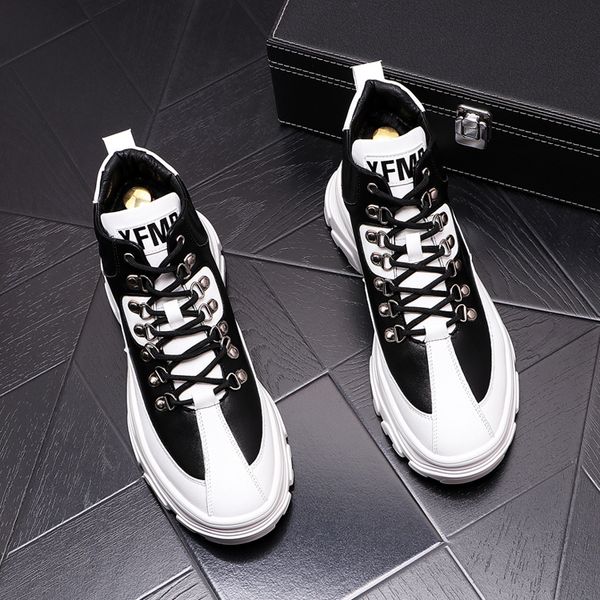 spring autumn fashion lace-up white boots breathable casual real leather moccasins sneakers premium trend designer loafers b148, Black
spring autumn fashion lace-up white boots breathable casual real leather moccasins sneakers premium trend designer loafers b148, Black