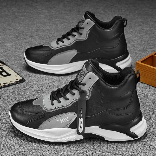 shoes fall and winter trend versatile men's sports high board plush warm cotton inner heightening daddy, Black
shoes fall and winter trend versatile men's sports high board plush warm cotton inner heightening daddy, Black