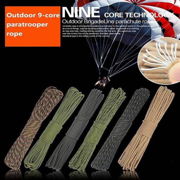 dia.4mm 9 cores paracord for survival parachute cord lanyard camping climbing rope hiking clothesline outdoor gadgets
dia.4mm 9 cores paracord for survival parachute cord lanyard camping climbing rope hiking clothesline outdoor gadgets