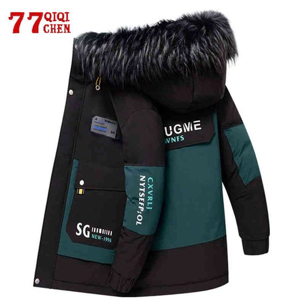 winter parka men thicken warm casual coat male fur collar slim cotton hooded et men's fashion mid-length windbreaker, Black;brown
winter parka men thicken warm casual coat male fur collar slim cotton hooded et men's fashion mid-length windbreaker, Black;brown