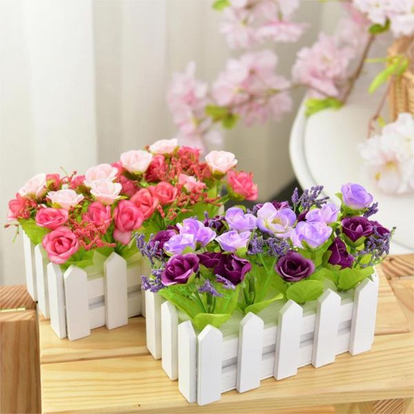 artificial flower diamond rose fake flowers for wedding supplies garden decoration+16cm wood fence vase bonsai farmhouse decor decorative &
artificial flower diamond rose fake flowers for wedding supplies garden decoration+16cm wood fence vase bonsai farmhouse decor decorative &