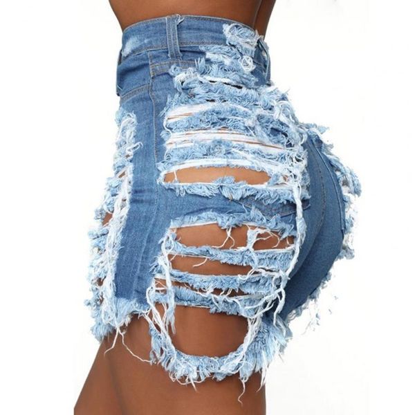 women's shorts light blue ripped cut out denim streetwear high waist holes slim hollow hole jean female plus size, White;black
women's shorts light blue ripped cut out denim streetwear high waist holes slim hollow hole jean female plus size, White;black