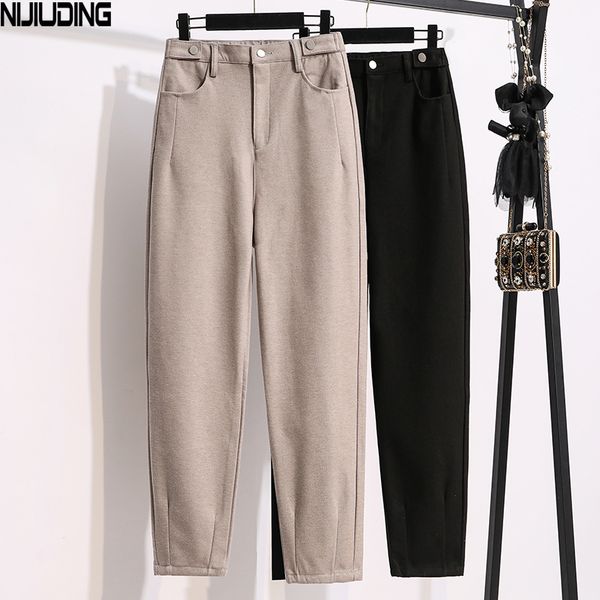 nijiuding women's woolen pants autumn winter female woolen harem pant botton casual high waist solid color long trousers ladies 210319, Black;white
nijiuding women's woolen pants autumn winter female woolen harem pant botton casual high waist solid color long trousers ladies 210319, Black;white