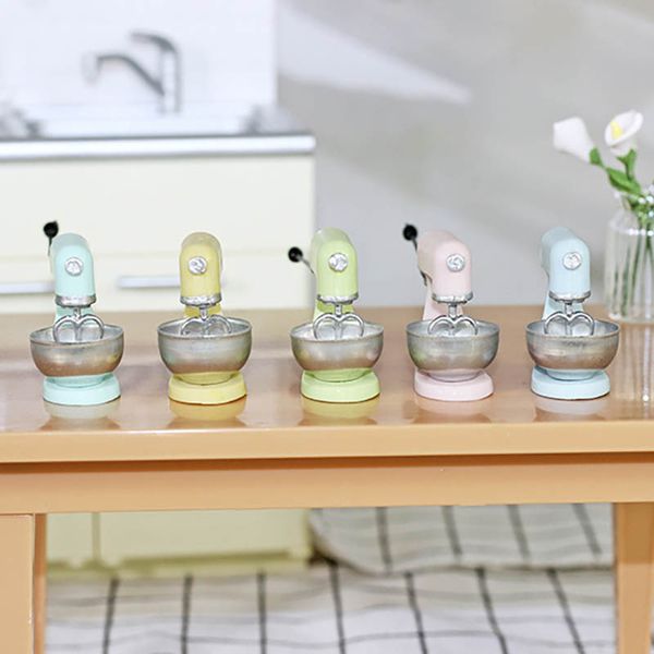 

1Pcs Mixer Model 112 Dollhouse Toy Nice Gift Baby Toys Miniature Kitchen Scene Furniture Accessories Resin