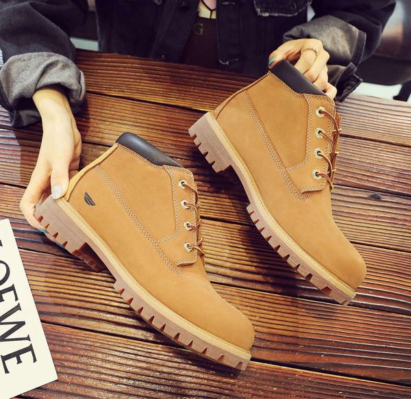 brand high-quality martin boots large tooling couple style leather breathable earth yellow color trend outdoor, Black
brand high-quality martin boots large tooling couple style leather breathable earth yellow color trend outdoor, Black