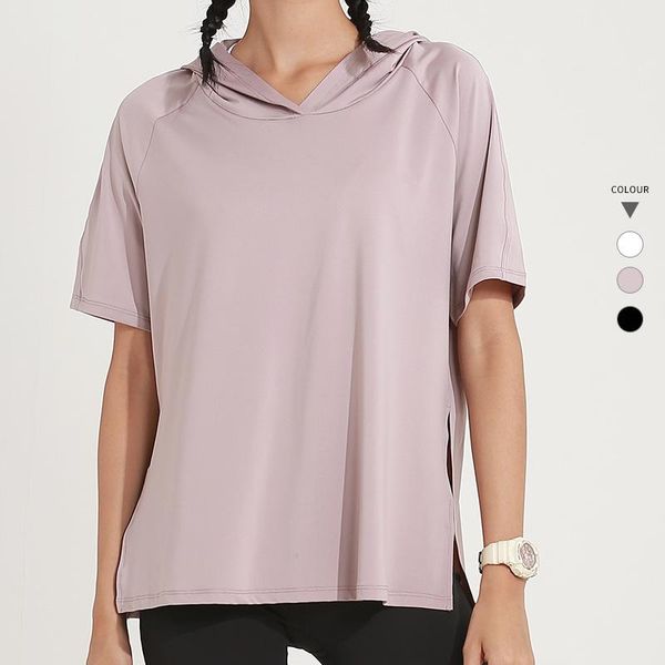 yoga outfit hooded training running t-shirt loose fitness clothing gym women breathable quick-dry short sleeve shirt tees
yoga outfit hooded training running t-shirt loose fitness clothing gym women breathable quick-dry short sleeve shirt tees