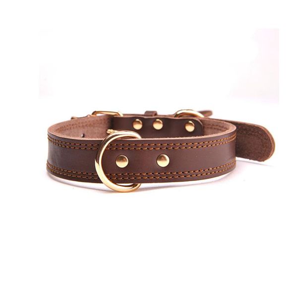 dog collars & leashes 3 size brown buckle pure nature cowhide cow leather pet cat puppy neck collar outdoor walking supplies
dog collars & leashes 3 size brown buckle pure nature cowhide cow leather pet cat puppy neck collar outdoor walking supplies
