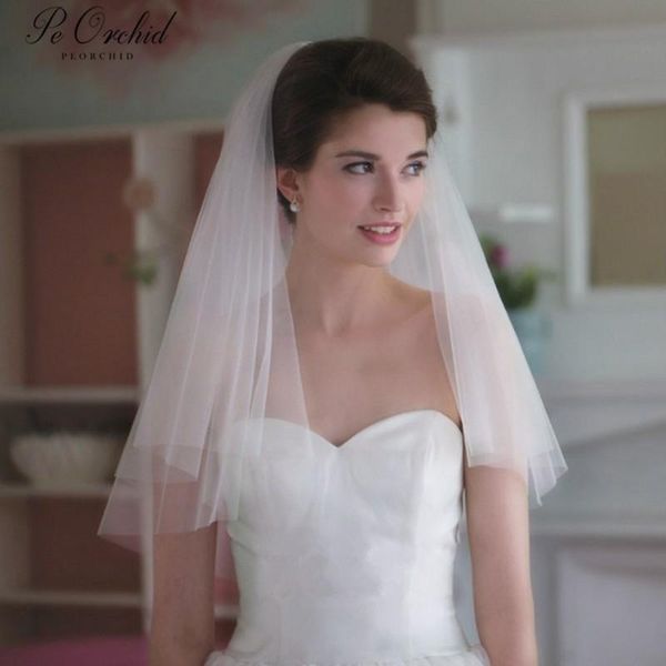 bridal veils peorchid two layer short wedding veil with comb 2021 dodatki weselne cut edge elegant soft tulle white/ivory, Black
bridal veils peorchid two layer short wedding veil with comb 2021 dodatki weselne cut edge elegant soft tulle white/ivory, Black