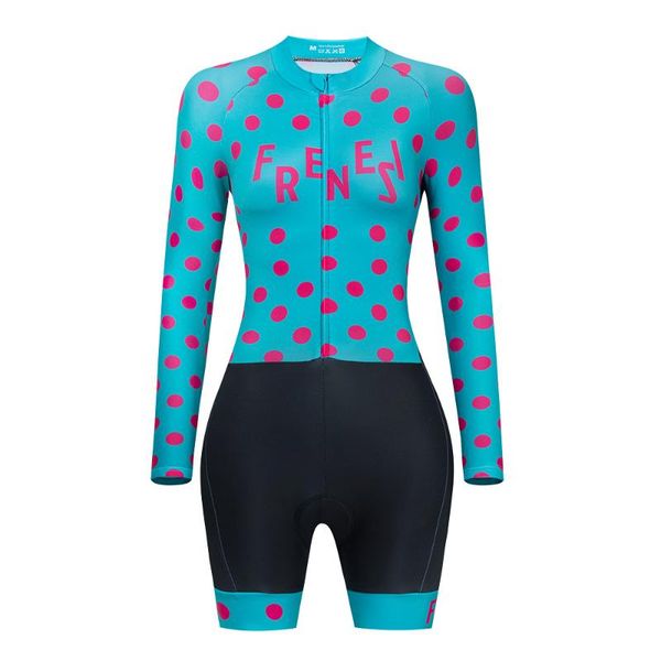 frenesi cycling skinsuit women long sleeve bicycle sport uniform hombre bike jumpsuit triathlon bodysuit racing sets, Black;blue
frenesi cycling skinsuit women long sleeve bicycle sport uniform hombre bike jumpsuit triathlon bodysuit racing sets, Black;blue