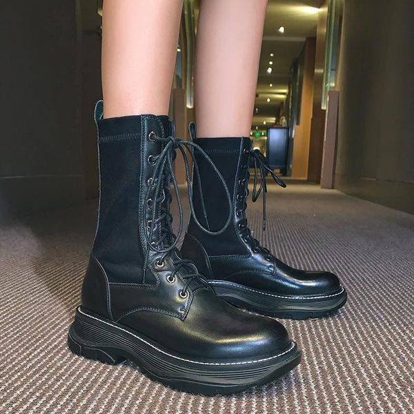 boots guidibasicwomen's waterproof platform leather ladies mid-tube stretch british style a04-mumu666999-9083, Black
boots guidibasicwomen's waterproof platform leather ladies mid-tube stretch british style a04-mumu666999-9083, Black