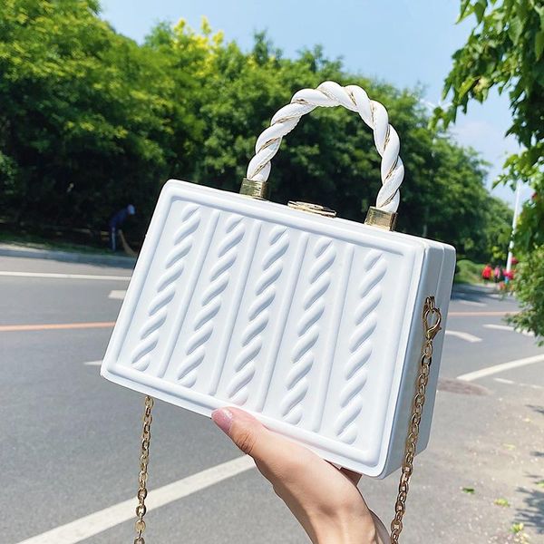 evening bags ribbon tote box bag 2021 qquality pu leather women's designer handbag shoulder messenger
evening bags ribbon tote box bag 2021 qquality pu leather women's designer handbag shoulder messenger