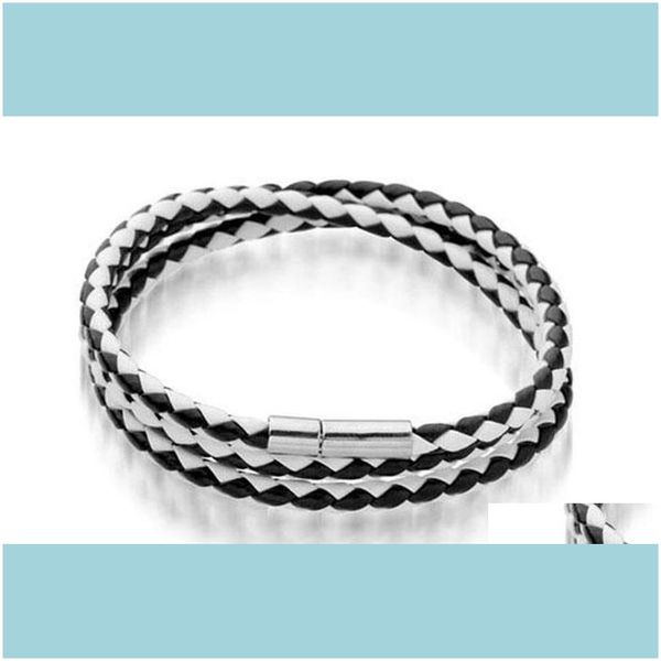 charm jewelrymens leather bangle bracelets black/brown mesh magnetic stainless steel clasp double wrap wristband beautif drop delivery 2021, Golden;silver
charm jewelrymens leather bangle bracelets black/brown mesh magnetic stainless steel clasp double wrap wristband beautif drop delivery 2021, Golden;silver