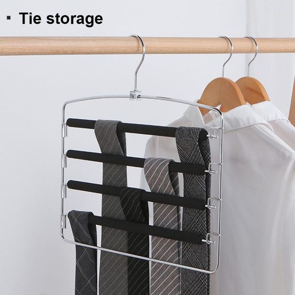 wardrobe storage hanging pants scarf multi-layer seamless hanger metal five-layer sponge non-slip rack hangers & racks
wardrobe storage hanging pants scarf multi-layer seamless hanger metal five-layer sponge non-slip rack hangers & racks