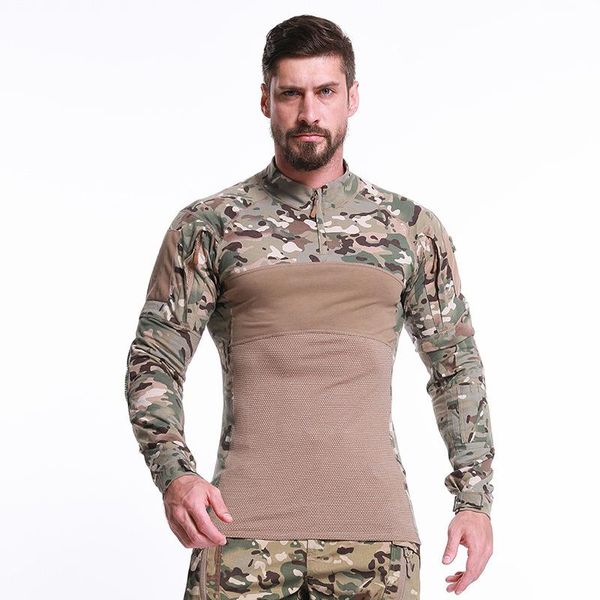 outdoor camouflage long-sleeved t-shirt summer elasticity fitness sports clothing training clothes frog suit breathabl hunting sets, Camo
outdoor camouflage long-sleeved t-shirt summer elasticity fitness sports clothing training clothes frog suit breathabl hunting sets, Camo